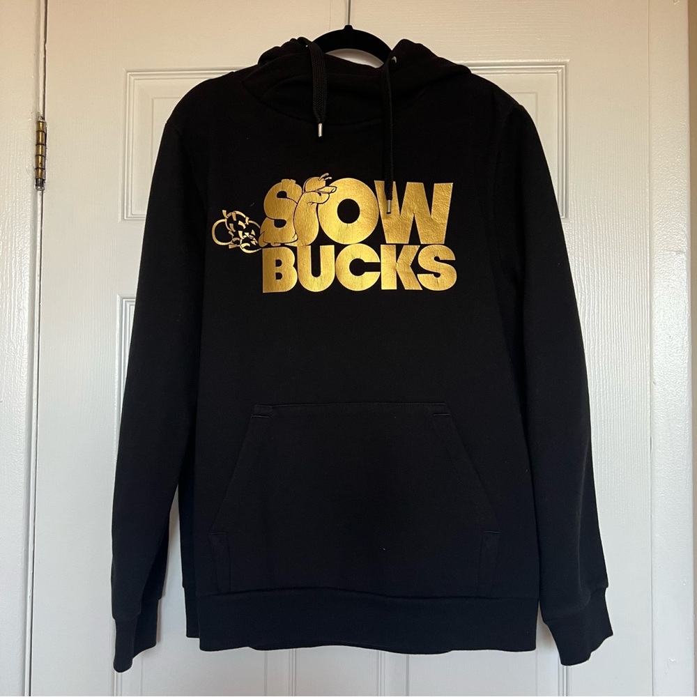 Slow Bucks Black and Gold Men's Sweater